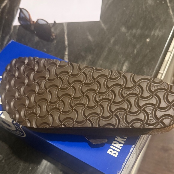 Birkenstock Brown Suede Mules - Picture 3 of 4